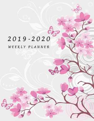 2019-2020 Weekly Planner: Large Two Year Planner with To-Do List (Flower Cover) de Agate Notebooks