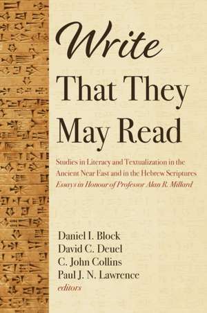 Write That They May Read de Daniel I. Block