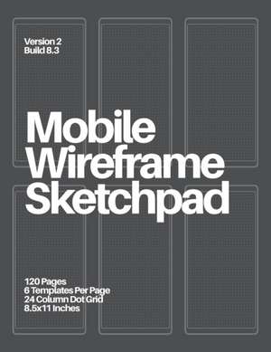 Mobile Wireframe Sketchpad: Dark Gray de Analog Ux Press