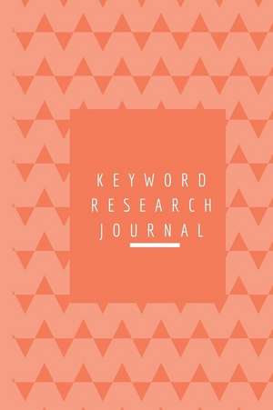 Keyword Research Journal: Peach Color Search Engine Optimization Planner Notebook de MM Creative Notebooks