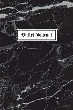 Bullet Journal: Black Marble 150 Dotted Page 6x9 Notebook de Bujo Heaven