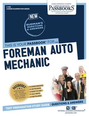 Foreman Auto Mechanic (C-263) de National Learning Corporation