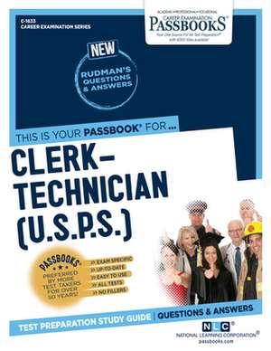 Clerk-Technician (U.S.P.S.) (C-1633) de National Learning Corporation