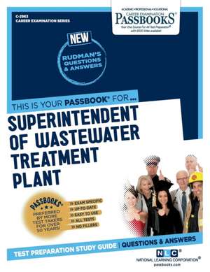 Superintendent of Wastewater Treatment Plant (C-2963) de National Learning Corporation