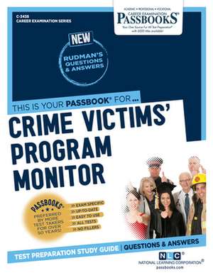 Crime Victims' Program Monitor (C-3438) de National Learning Corporation