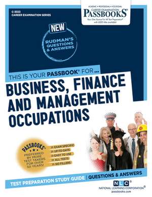 Business, Finance and Management Occupations (C-3553) de National Learning Corporation