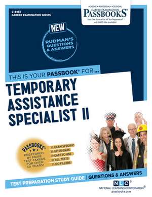 Temporary Assistance Specialist II (C-4493) de National Learning Corporation