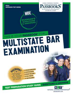 Multistate Bar Examination (Mbe) (Ats-8): Passbooks Study Guide Volume 8 de National Learning Corporation