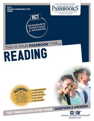 Reading (Rct-3): Passbooks Study Guide Volume 3 de National Learning Corporation