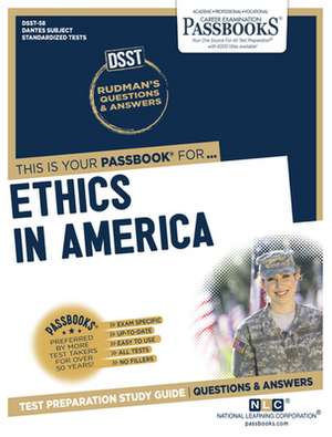 Ethics in America (Dan-58): Passbooks Study Guide Volume 58 de National Learning Corporation