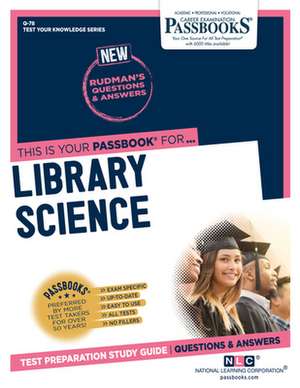 Library Science (Q-78) de National Learning Corporation