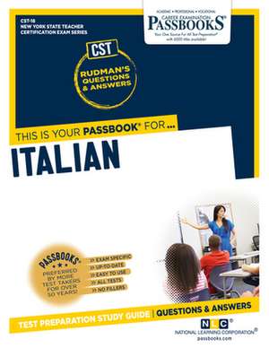 Italian (Cst-18): Passbooks Study Guide Volume 18 de National Learning Corporation