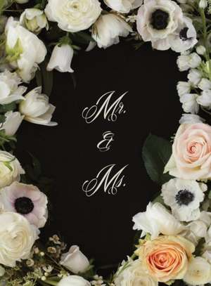 Mr. & Ms. Flowered Wedding Guest Book de Something Blue Guest Books