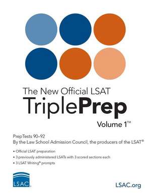 The New Official LSAT Tripleprep Volume 1 de Law School Admission Council