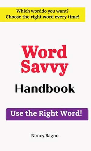 Word Savvy Handbook de Nancy Ragno