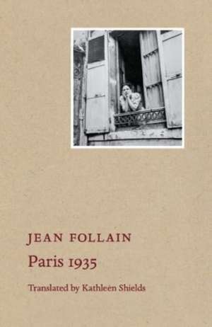 Paris 1935 de Jean Follain