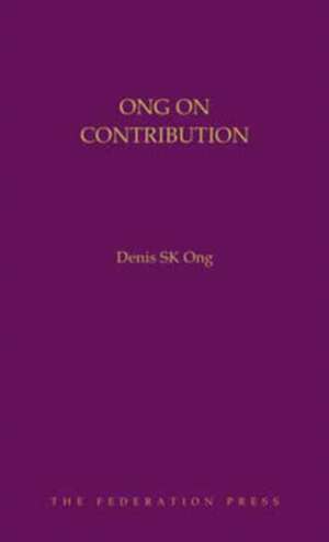 Ong, D: Ong on Contribution