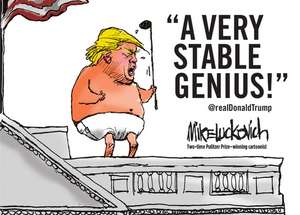 A Very Stable Genius de Mike Luckovich