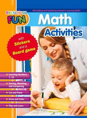 Preschool Fun - Math Activities de Popular Book Company