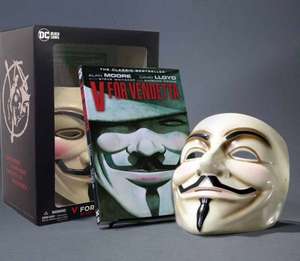 V for Vendetta Book and Mask Set de David Lloyd