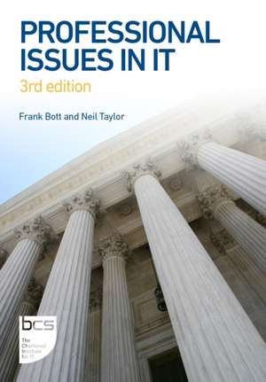 Professional Issues in IT de Frank Bott