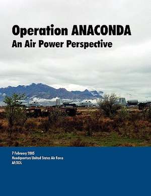 Operation Anaconda: An Air Power Perspective. de U. S. Department of the Air Force