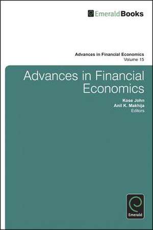 Advances in Financial Economics de Kose John