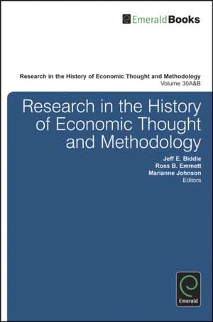 Research in the History of Economic Thought and Methodology de Ross B. Emmett