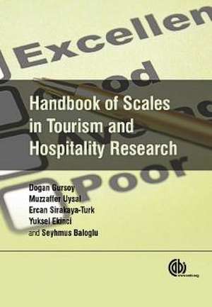 Handbook of Scales in Tourism and Hospitality Research de Dogan Gursoy