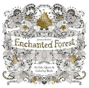 Enchanted Forest: An Inky Quest & Coloring Book de Unknown