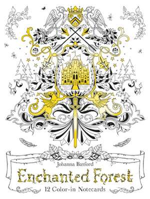 Basford, J: Enchanted Forest: 12 Colour-in Notecards de Johanna Basford