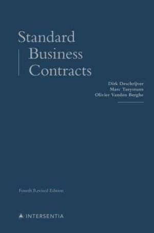 STANDARD BUSINESS CONTRACTS de Dirk Deschrijver