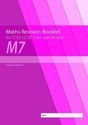 Maths Revision Booklet M7 for CCEA GCSE 2-tier Specification de Patrick McGurk