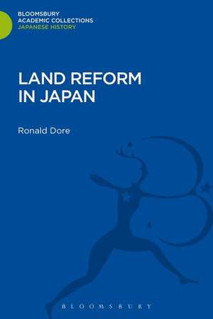 Land Reform in Japan de Ronald Dore