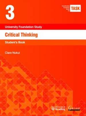 Task 3 Critical Thinking de Clare Nukui