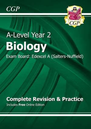 A-Level Biology: Edexcel A Year 2 Complete Revision & Practice with Online Edition: perfect for the 2023 and 2024 exams de CGP Books