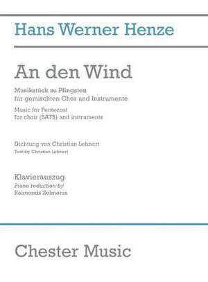 An Den Wind: Music for Pentecost de Christian Lehnert