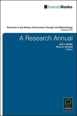 A Research Annual de Jeff E. Biddle