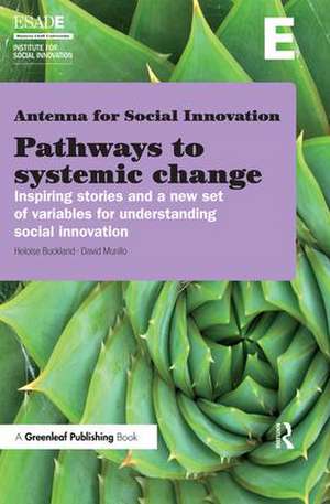 Pathways to Systemic Change: Inspiring Stories and a New Set of Variables for Understanding Social Innovation de Heloise Buckland