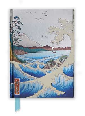 Hiroshige: Sea at Satta (Foiled Journal) de Flame Tree Studio