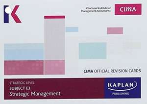 Kaplan Publishing: E3 STRATEGIC MANAGEMENT - REVISION CARDS de Kaplan Publishing