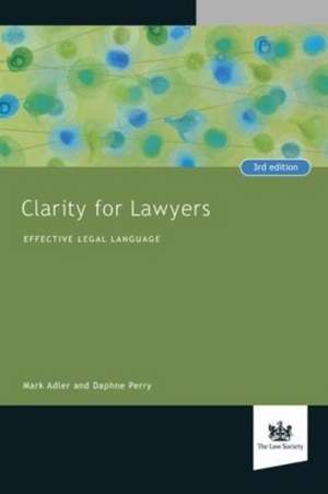 Clarity for Lawyers de Daphne Perry