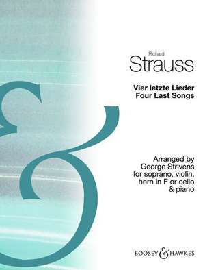 Vier letzte Lieder / Four Last Songs de Richard Strauss