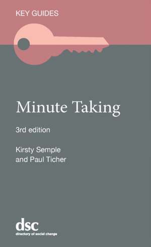 Minute Taking de Kirsty Semple