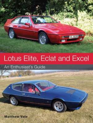 Lotus Elite, Eclat and Excel de Matthew Vale