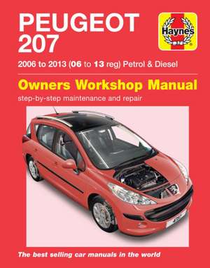 Peugeot 207 (`06 to `13) 06 to 09 de Haynes