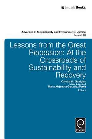 Lessons from the Great Recession – At the Crossroads of Sustainability and Recovery de Constantin Gurdgiev