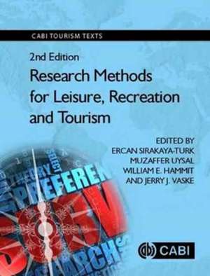 Research Methods for Leisure, Recreation and Tourism de Ercan Sirakaya–turk