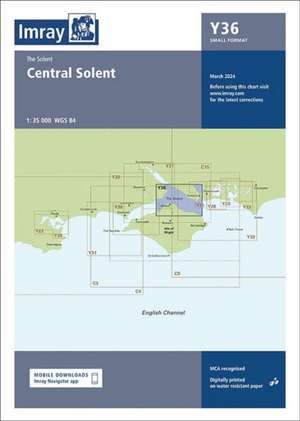 Y36 Central Solent (Small Format) de Imray Y Series
