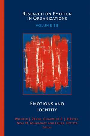 Emotions and Identity de Wilfred J. Zerbe